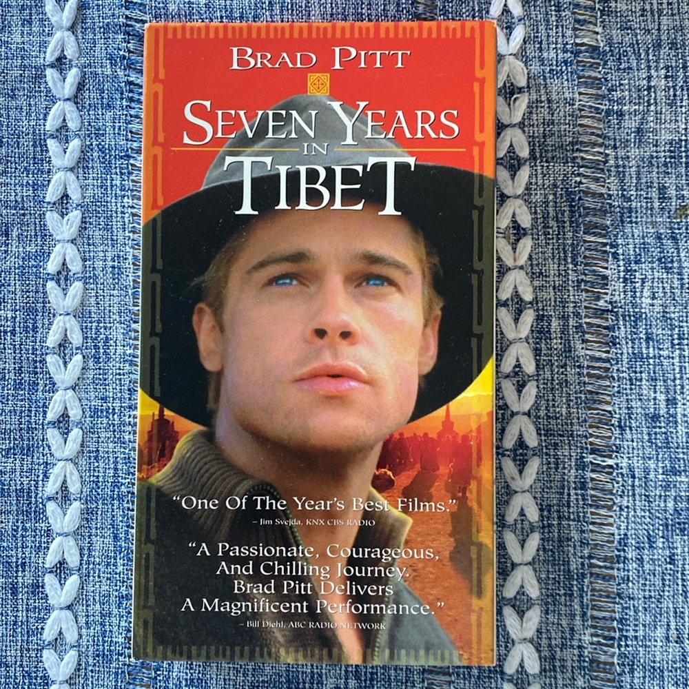 Seven Years in Tibet Brad Pitt VHS movie